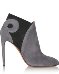 Alaia Alaa Suede Ankle Boots Dark Gray