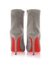 Christian Louboutin Bootylili 120mm Suede Ankle Boots
