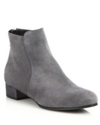 Prada Suede Flat Ankle Boots