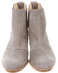 Rag & Bone Suede Round Toe Ankle Boots