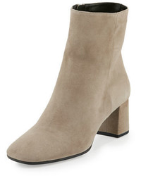 Prada Suede Square Toe 55mm Ankle Boot
