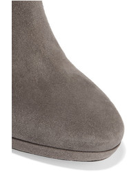 Jimmy Choo Talula Suede Ankle Boots Gray