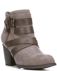 Fergalicious Tanner Ankle Boot Grey Faux Suede Boots