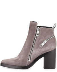 Kenzo Zip Detailed Suede Ankle Boot