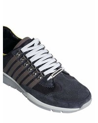 DSQUARED2 251 Tech Canvas Suede Sneakers