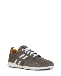 Geox Grey Suede Athletic Shoes