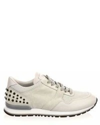 Tod's Lace Up Trainer Suede Low Top Sneakers