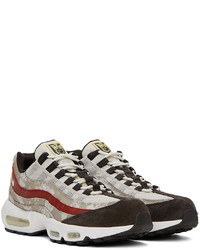 Nike Off White Brown Air Max 95 Sneakers