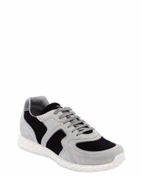 Valentino Soul Am Mesh Suede Sneakers