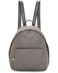Grey Suede Backpack