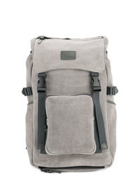 Grey Suede Backpack