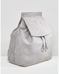 Missguided Faux Suede Backpack