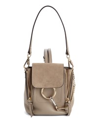 Chloé Mini Faye Leather Suede Backpack