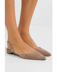 Paul Andrew Rhea Suede Point Toe Flats