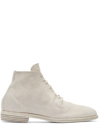 Guidi Grey Suede Distressed Boots