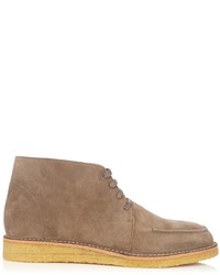 Tomas Maier Lace Up Suede Boots