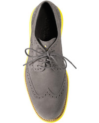 Cole Haan Collection Lunargrand Wing Tip Grayyellow