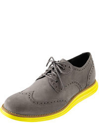 Cole Haan Collection Lunargrand Wing Tip Grayyellow