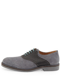 Joseph Abboud Cooper Lace Up Suede Wing Tip Gray