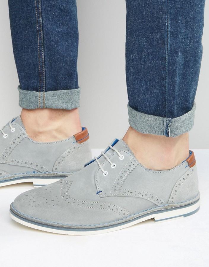 Ted Baker Jamfro Suede Brogue Shoes 