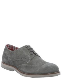 Ben Sherman Navy Suede Ronnie Tooled Wingtip Oxfords