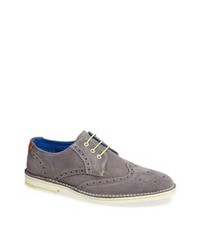 Ted Baker London Jamfro 3 Wingtip Grey Suede 10 M