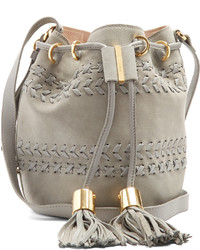 See by Chloe See By Chlo Vicki Small Suede And Leather Bucket Bag