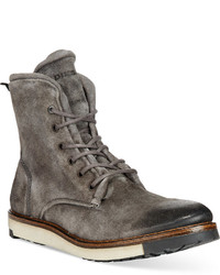 Grey Suede Casual Boots