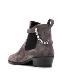 Salvatore Ferragamo Ankle Boots With Buckle Detail