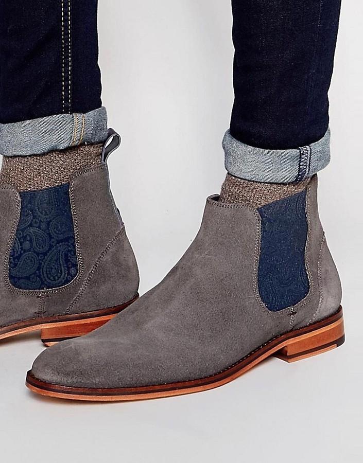 ted baker suede chelsea boots