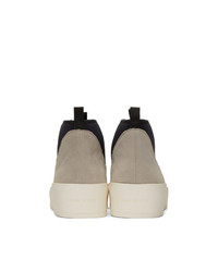 Fear Of God Grey And Black Polar Wolf Chelsea Boots