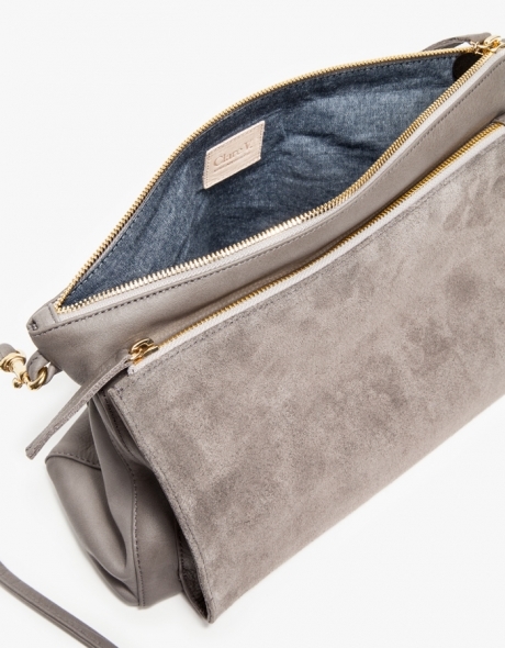 Clare Vivier Gosee Clutch In Acacia Grey, $341, Need Supply Co.