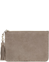 Monsoon Penny Large Suede Pouch Bag