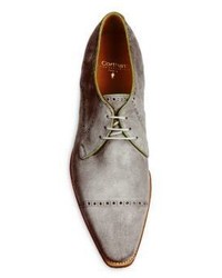 Corthay Ike Suede Lace Up Derby Oxfords