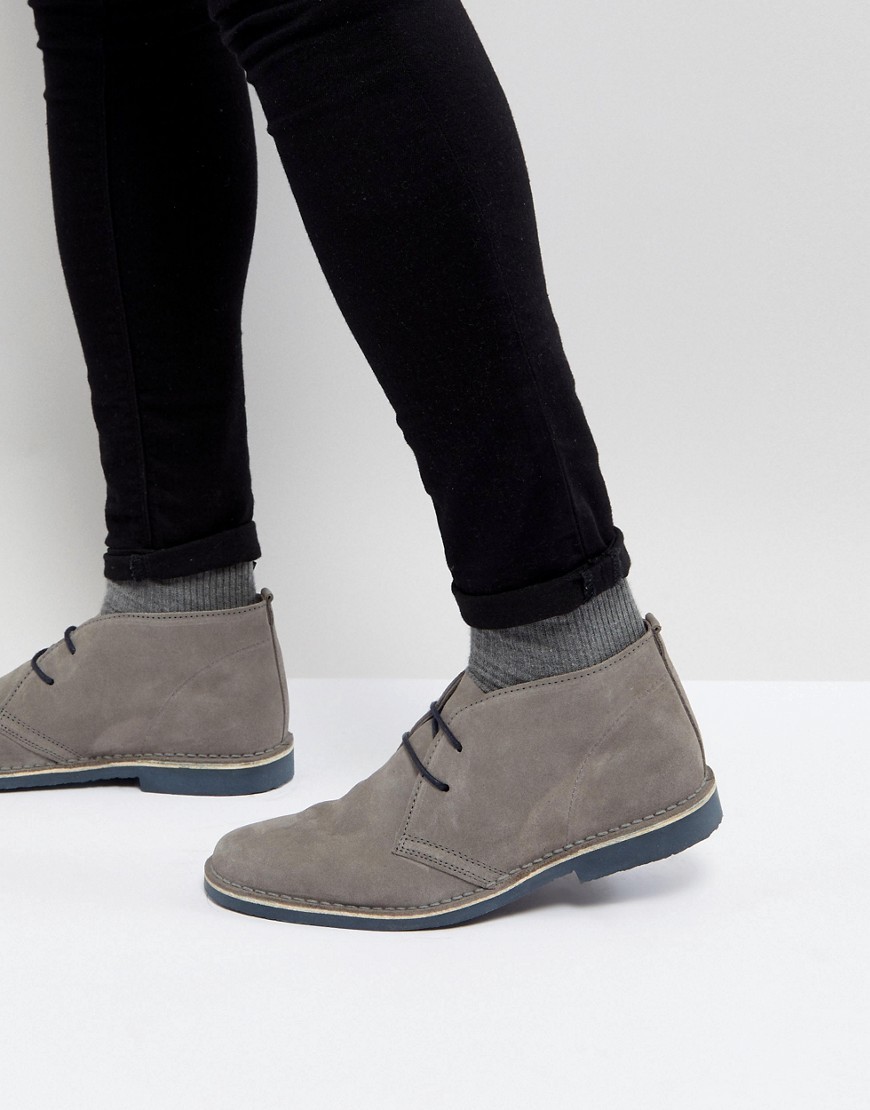 grey suede desert boots