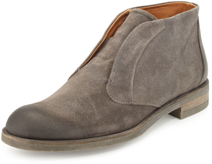 John varvatos grey outlet suede boots