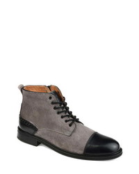 Grey Suede Dress Boots