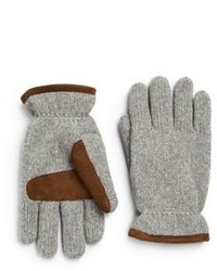 Grey Suede Gloves