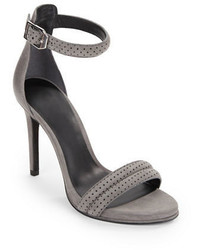 Kenneth Cole New York Brooke Leather And Suede Open Toe Sandals