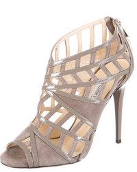 Jimmy Choo Cage Suede Sandals
