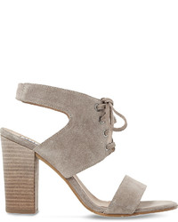 Dune Irana Lace Up Suede Heeled Sandals