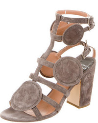 Laurence Dacade Suede Cage Sandals