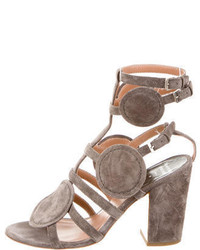 Laurence Dacade Suede Cage Sandals