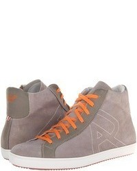 Armani Jeans Armani Jean Wahed Leather High Top Lace Up Boot