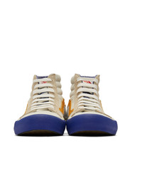 Vans Blue And Orange Reissue Vi Sk8 Hi Sneakers