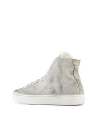 Koio Court Perforated Distressed Effect Sneakers