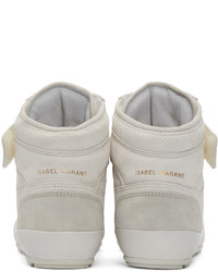 Isabel Marant Grey Suede Bessy Hip Hop Sneakers