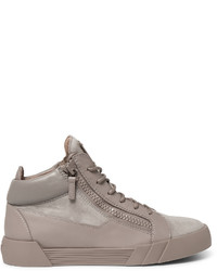 Giuseppe Zanotti Leather And Suede High Top Sneakers