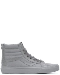 Men's Grey Suede High Top Sneakers by 