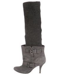 Givenchy Knit Cuff Knee High Boots